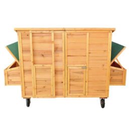 Large Outdoor Wooden Chicken Cage Two Egg Cages Pet Coop Wooden Chicken House petgoodsfactory.com