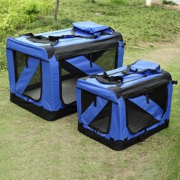 Blue Large Dog Travel Bag Waterproof Oxford Cloth Pet Carrier Bag petgoodsfactory.com