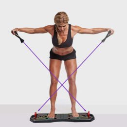 Fitness Equipment Multifunction Chest Muscle Training Bracket Foldable Push Up Board Set With Pull Rope petgoodsfactory.com