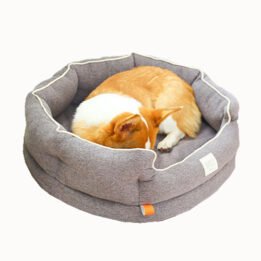Winter Warm Washable Circular Dog Bed Sponge Comfy Sleeping Pet Bed petgoodsfactory.com