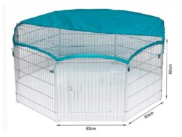 Wire Pet Playpen with waterproof polyester cloth 8 panels size 63x 60cm 06-0114 petgoodsfactory.com