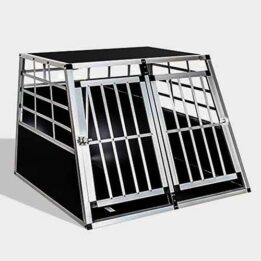 Aluminum Large Double Door Dog cage 65a 06-0773 petgoodsfactory.com