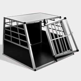 Large Double Door Dog cage With Separate board 65a 06-0774 petgoodsfactory.com