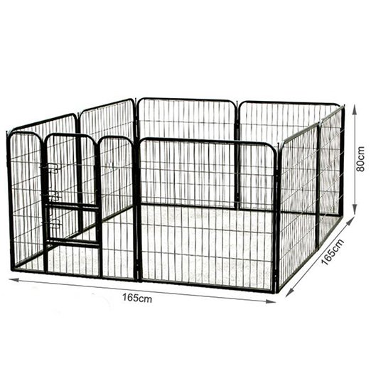 80cm Large Custom Pet Wire Playpen Outdoor Dog Kennel Metal Dog Fence 06-0125 Dog Playpens Fence