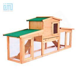 GMT60005 China Pet Factory Hot Sale Luxury Outdoor Wooden Green Paint Cheap Big Rabbit Cage Pet products factory wholesaler, OEM Manufacturer & Supplier petgoodsfactory.com