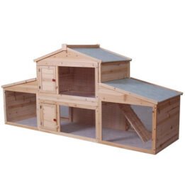 Large Wood Rabbit Cage Fir Wood Pet Hen House petgoodsfactory.com