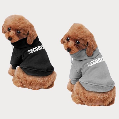 Custom Print Dog Clothes Pet Sweater SECURITY Custom Hoodie 06-1344 Dog Clothes: Shirts, Sweaters & Jackets Apparel adidog dog clothes