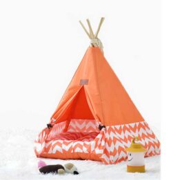 Tent Pet Travel: Cheap Dog Folding Tent Wave Stitching Cotton Canvas House 06-0942 petgoodsfactory.com