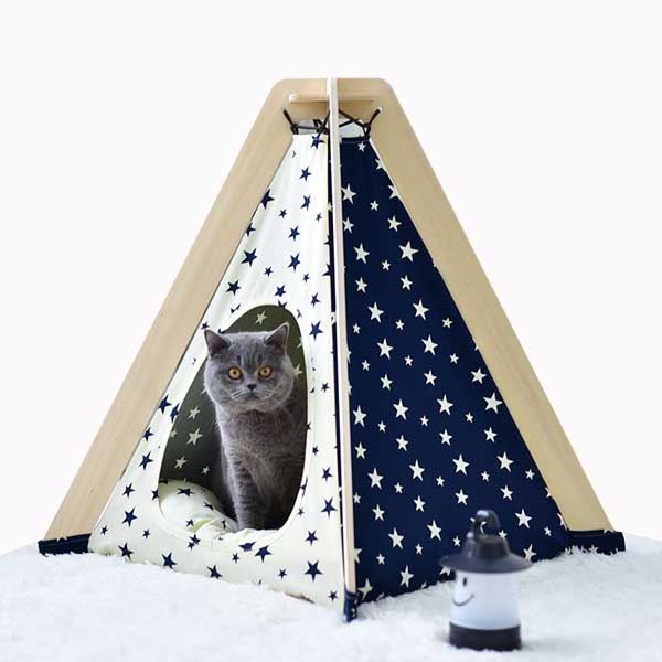 Dog Show Tent: OEM 100%Cotton Canvas Dog&Cat Star Tent Indoor Dog Tipi Tent Foldable 06-0956 Pet Tents outdoor pet tent