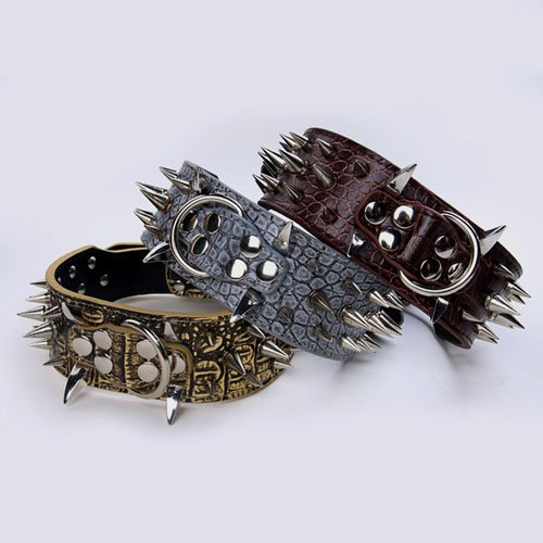 Wolf Tooth Spike Pet Collar Anti-bite Rivet Large Leather Dog Accessories Dog Collars Anti-bite Rivet Large Leather