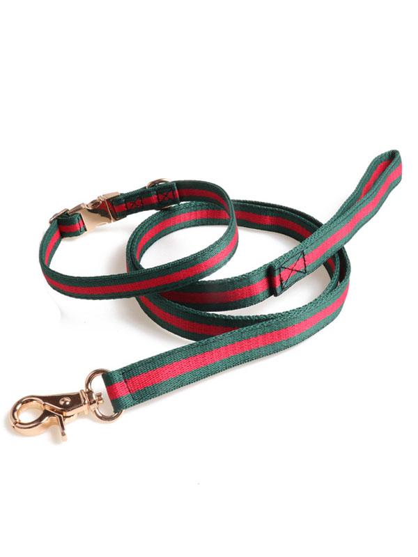 Factory Wholesale Pet Collar Nylon Webbing Dog Leash Rope Dog Collar Heavy Duty Dog Leash With Full Metal Buckle 06-1608 Dog Collars 06-1608