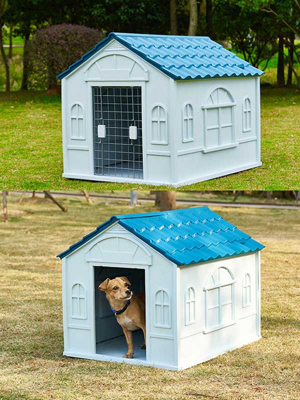 Modern Outdoor Luxury Large PP Material Dog House Outdoor Heat Insulated Dog House For Sale 06-1606 Dog Houses 06-1606