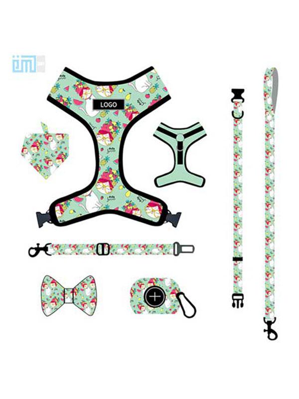 Pet harness factory new dog leash vest-style printed dog harness set small and medium-sized dog leash 109-0055 Dog Harness 109-0055