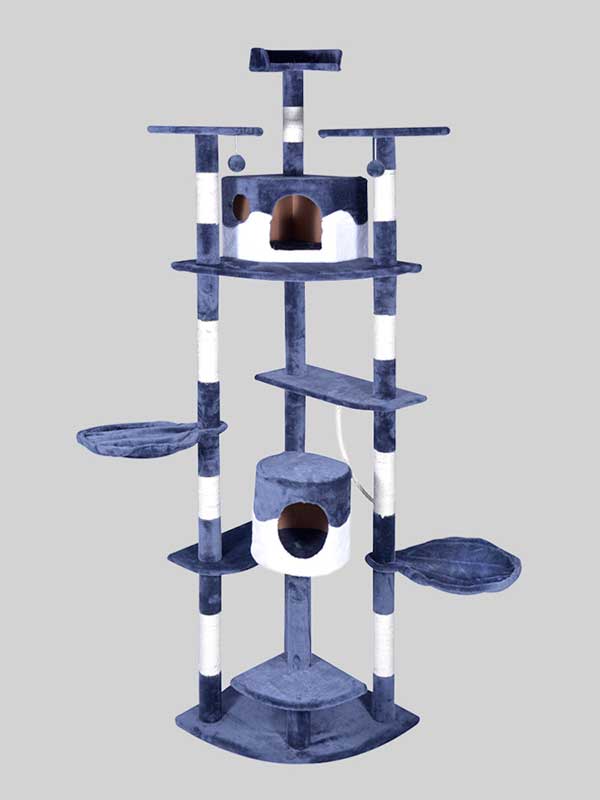 OEM Wholesale High Quality Pet Manufacturer Stock Luxury Cat Tower Cat Scratcher Tree 06-0002 Cat House 06-0002