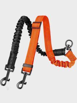 Manufacturers of direct sales of large dog telescopic elastic one support two anti-high quality dog leash 109-237011 petgoodsfactory.com