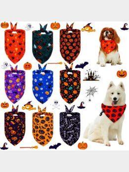 Halloween pet drool towel cat and dog scarf triangle towel pet supplies 118-37017 petgoodsfactory.com