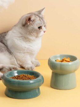 Tigela de cerâmica para gato tigela para comida de gato tigela para beber cachorro 123-12011 petgoodsfactory.com