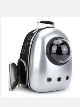 Star Silver Upgraded Side Opening Pet Cat Backpack 103-45012 petgoodsfactory.com