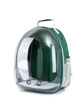 Transparent green pet cat backpack with side opening 103-45057 petgoodsfactory.com
