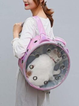PU Transparent pet bag Cat bag backpack 103-45091 petgoodsfactory.com