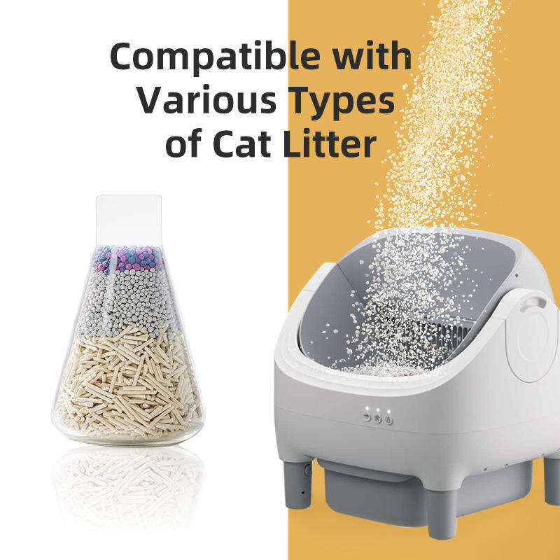 Wholesale New Design Automatic Cat Litter Box APP Control Dual Safety Sensors Self Cleaning Litter Box with Open-Top Design 116-5901 Pet Products Factory, OEM Manufacturer, Supplier, Agent petgoodsfactory.com Smart Cat litter box, Cat Litter Box, Cat Litter Box & Accessories, Cat Litter Box And Accessories