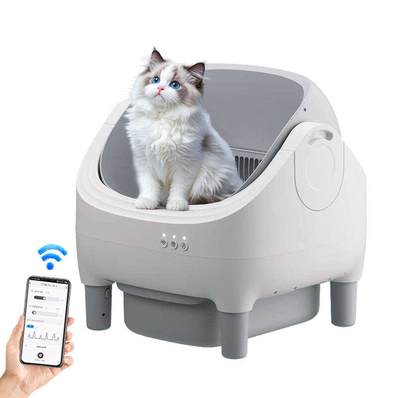 Wholesale New Design Automatic Cat Litter Box APP Control Dual Safety Sensors Self Cleaning Litter Box with Open-Top Design 116-5901 Pet Products Factory, OEM Manufacturer, Supplier, Agent petgoodsfactory.com Smart Cat litter box, Cat Litter Box, Cat Litter Box & Accessories, Cat Litter Box And Accessories