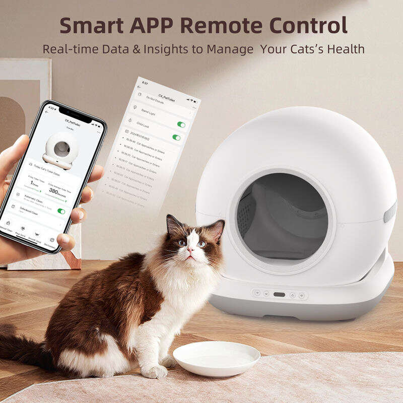 OEM Cat Litter Box Self Cleaning Smart Cat Litter Box Toilet Robot APP Control 72L Large Automatic Cat Litter Box Self-cleaning 116-5902 Pet Products Factory, OEM Manufacturer, Supplier, Agent petgoodsfactory.com Smart Cat litter box, Cat Litter Box, Cat Litter Box & Accessories, Cat Litter Box And Accessories