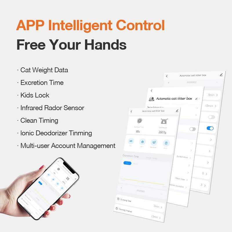 Customized logo Modern Abs Plastic Cat Automatic Self Cleaning Litter Box for Cats 116-5905 Pet Products Factory, OEM Manufacturer, Supplier, Agent petgoodsfactory.com Smart Cat litter box, Cat Litter Box, Cat Litter Box & Accessories, Cat Litter Box And Accessories