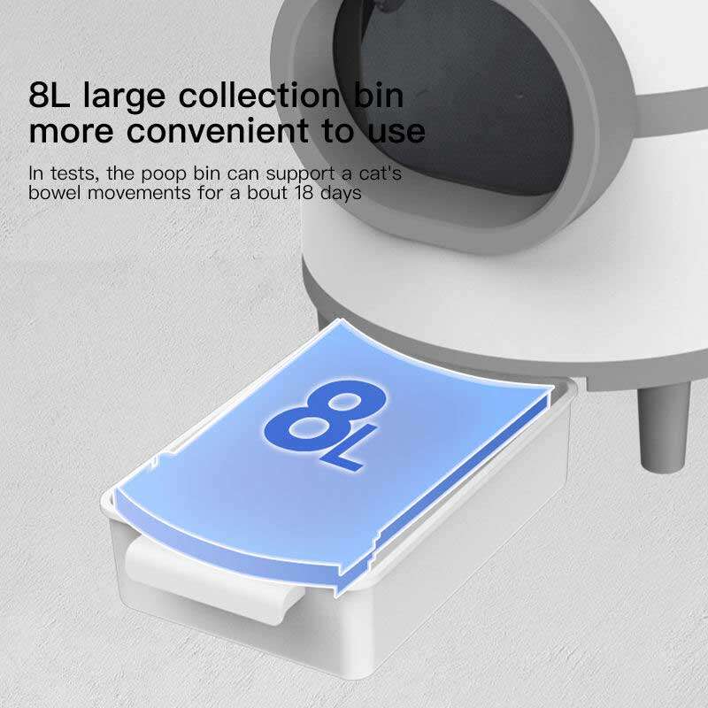 Wholesale Custom Intelligent APP Control Extra Large Pet Waste Disposal Automatic Self-Cleaning Smart Cat Toilet Litter Box For Cats 116-5910 Pet Products Factory, OEM Manufacturer, Supplier, Agent petgoodsfactory.com Smart Cat litter box, Cat Litter Box, Cat Litter Box & Accessories, Cat Litter Box And Accessories