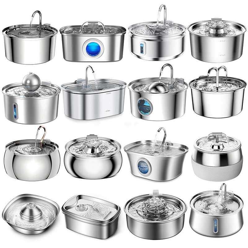 OEM ODM Wholesale stainless steel pet cat dog water dispenser Fountain